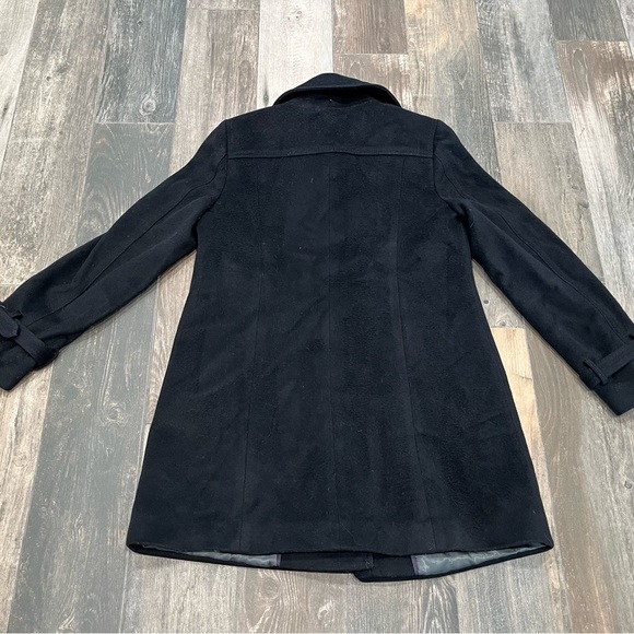 J.Crew 100% Wool Pea Coat Women Size 4 Black - Picture 5 of 5